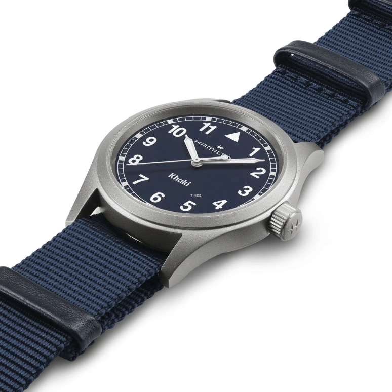 Hamilton,Khaki Field 38mm,38mm,Stainless Steel,Blue,Quartz,Sapphire,Crystal Glass,Round,H69401940