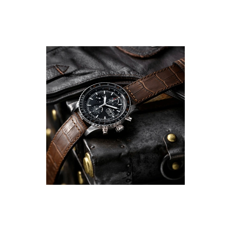 Hamilton,Khaki Aviation 44mm,44mm,Stainless Steel,Black,Automatic,Chronograph,Date,Day,H76726530