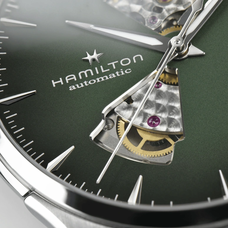 Hamilton,Jazzmaster 40mm,40mm,Stainless Steel,Green,Automatic,80hours,In-house Caliber,H32675560