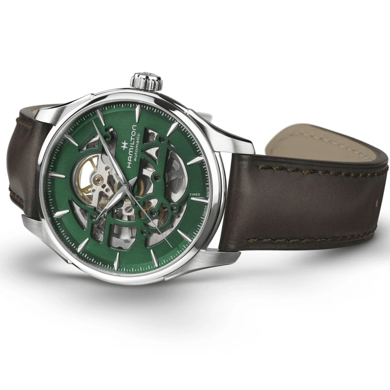 Hamilton,Jazzmaster 40mm,40mm,Stainless Steel,Green,Automatic,80hours,In-house Caliber,H42535560