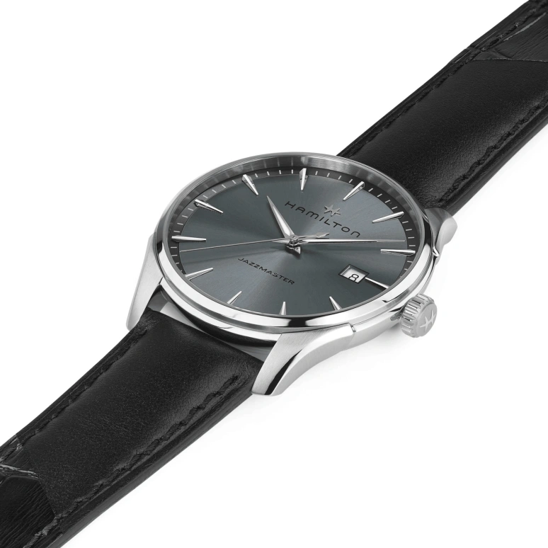 Hamilton,Jazzmaster 40mm,40mm,Stainless Steel,Blue,Quartz,Day,26280hours,H32451742