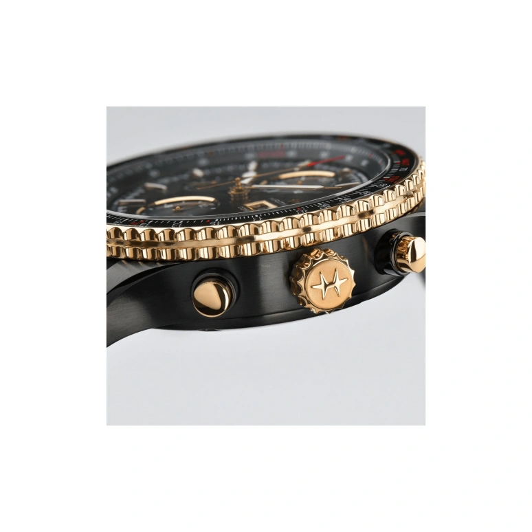 Hamilton,Khaki Aviation 44mm,44mm,Stainless Steel,Black,Automatic,Chronograph,Date,Day,H76736730