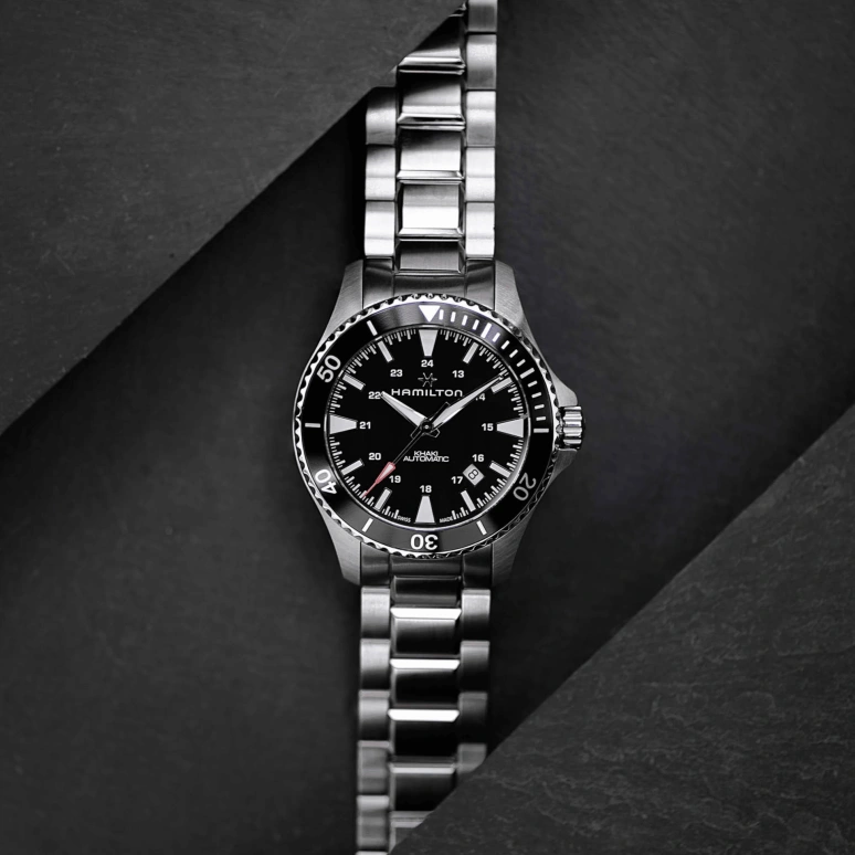 Hamilton,Khaki Navy 40mm,40mm,Stainless Steel,Black,Automatic,80hours,In-house Caliber,H82335131