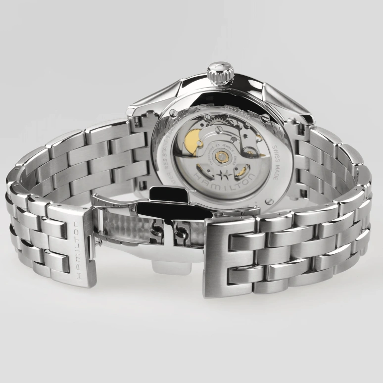 Hamilton,Jazzmaster 40mm,40mm,Stainless Steel,Burgundy,Automatic,Sapphire,Glass,Tonneau,H32675170
