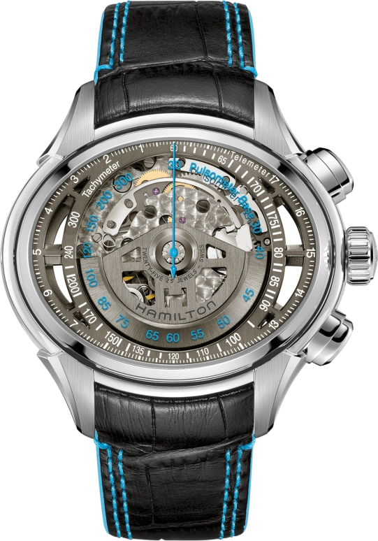 Hamilton,Jazzmaster 53x44mm,53x44mm,Stainless Steel,Transparent,Silver,In-house Caliber,Sapphire,Crystal Glass,H32866781