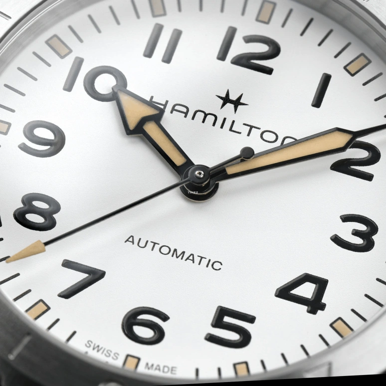 Hamilton,Khaki Field 37mm,37mm,Stainless Steel,White,Automatic,80hours,In-house Caliber,H70225910