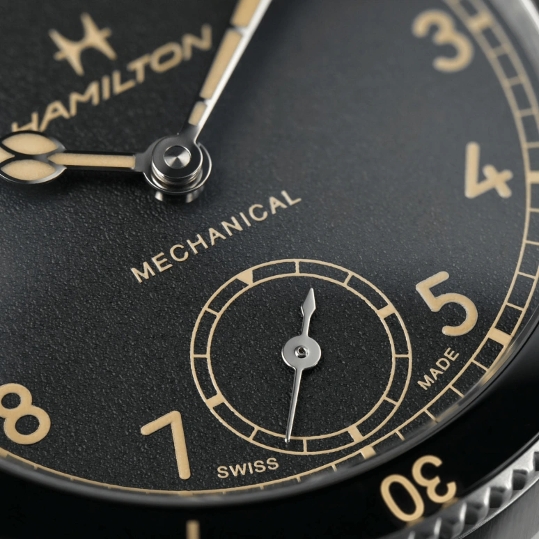 Hamilton,Khaki Aviation 43mm,43mm,Stainless Steel,Black,Handwound,46hours,Sapphire,H76719530