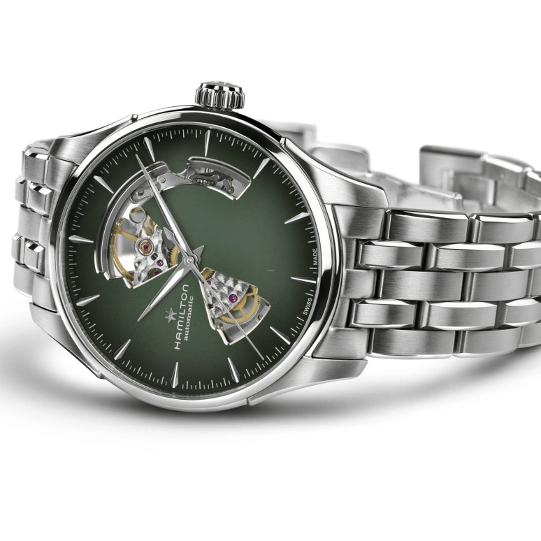 Hamilton,Jazzmaster 40mm,40mm,Stainless Steel,Luminous,Green,Automatic,80hours,In-house Caliber,H32675160