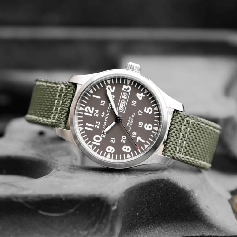 Hamilton,Khaki Field 42mm,42mm,Stainless Steel,Grey,Automatic,Chronograph,Date,Day,H70535081