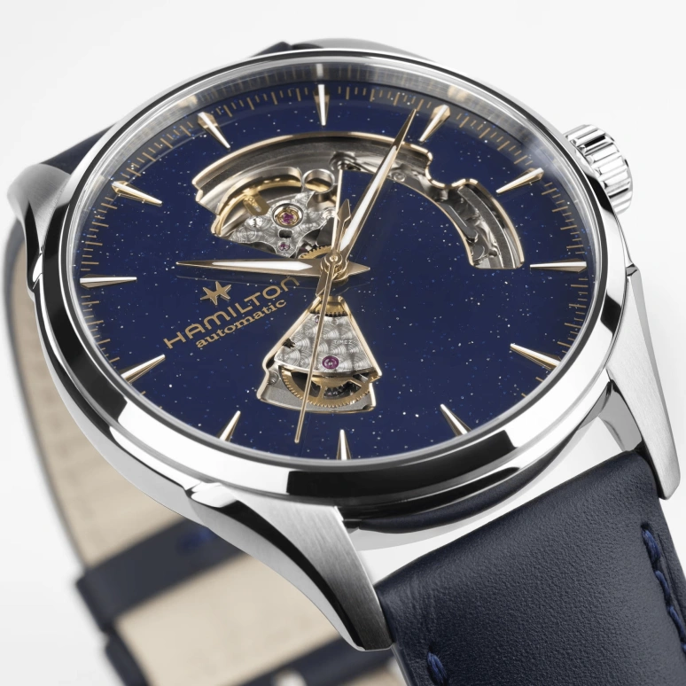 Hamilton,Jazzmaster 42mm,42mm,Stainless Steel,Blue,Automatic,80hours,In-house Caliber,H32705640
