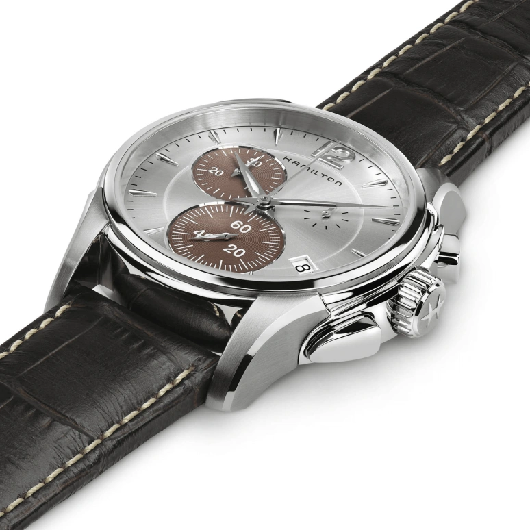Hamilton,Jazzmaster 42mm,42mm,Stainless Steel,Silver,Quartz,Chronograph,Day,H32612551
