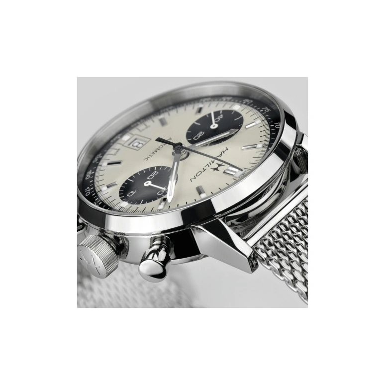 Hamilton,American Classic 40mm,40mm,Stainless Steel,Silver,Automatic,Chronograph,Date,H38416111