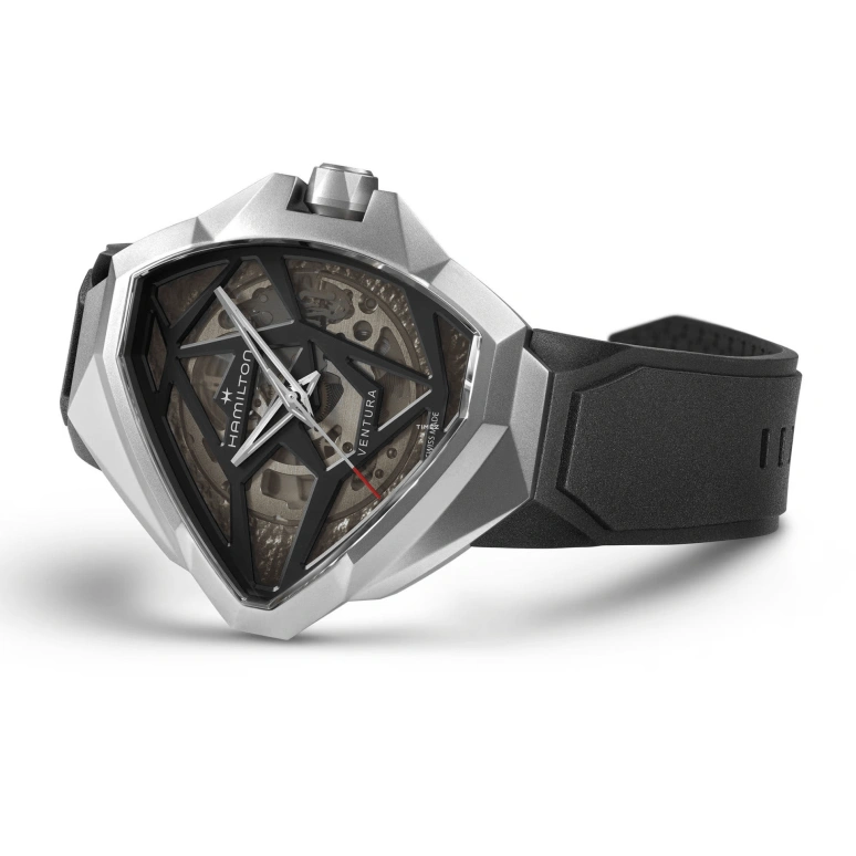Hamilton,Ventura 51x47mm,51x47mm,Stainless Steel,Black,Automatic,80hours,In-house Caliber,H24635330