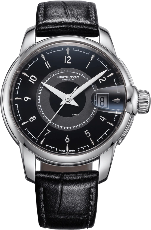 Hamilton,American Classic 38mm,38mm,Stainless Steel,Black,Sapphire,Crystal Glass,H40415735