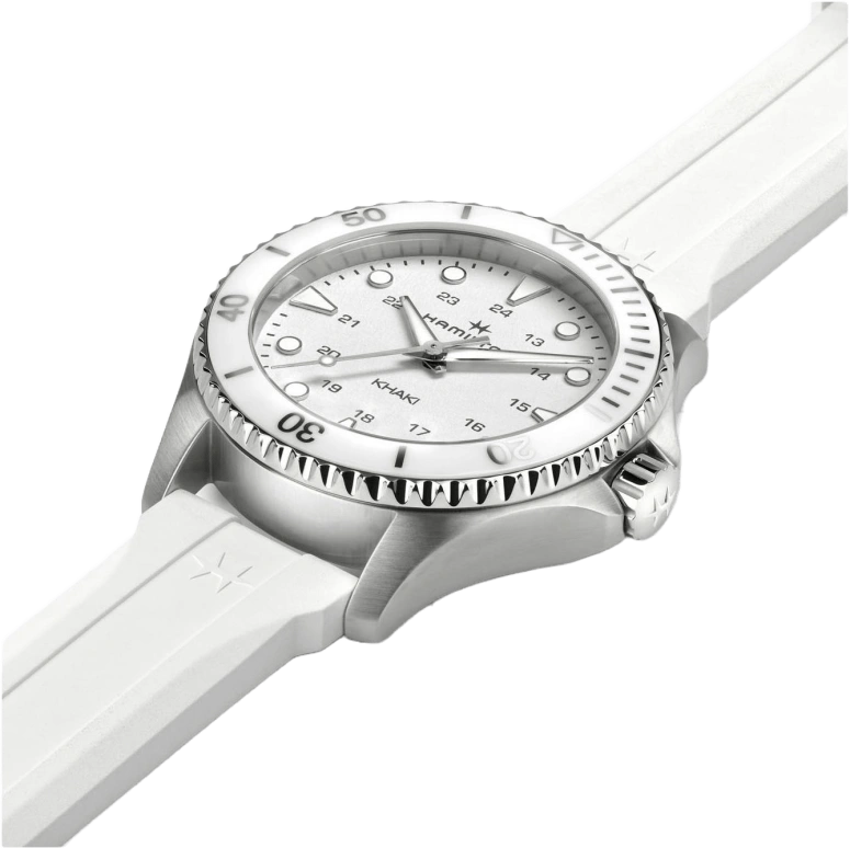 Hamilton,Khaki Navy 37mm,37mm,Stainless Steel,White,Quartz,Sapphire,Crystal Glass,H82221310