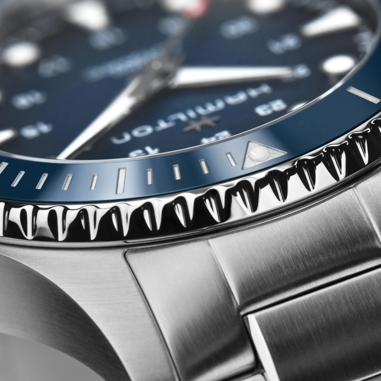 Hamilton,Khaki Navy 43mm,43mm,Stainless Steel,Blue,Automatic,80hours,In-house Caliber,H82505140