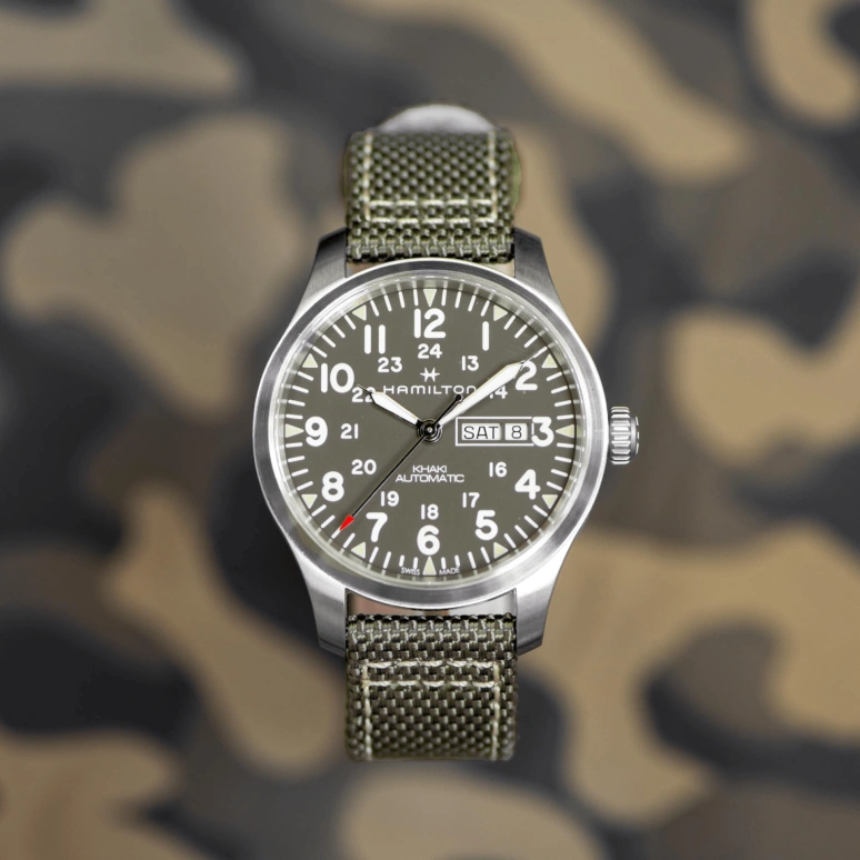 Hamilton,Khaki Field 42mm,42mm,Stainless Steel,Grey,Automatic,Chronograph,Date,Day,H70535081