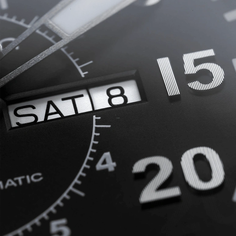 Hamilton,Khaki Aviation 46mm,46mm,Stainless Steel,Black,Automatic,Chronograph,Date,Day,H64715535