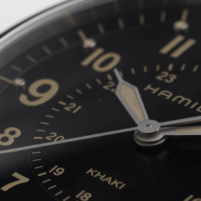 Hamilton,Khaki Field 40mm,40mm,Stainless Steel,Black,Quartz,Chronograph,Date,H68551833