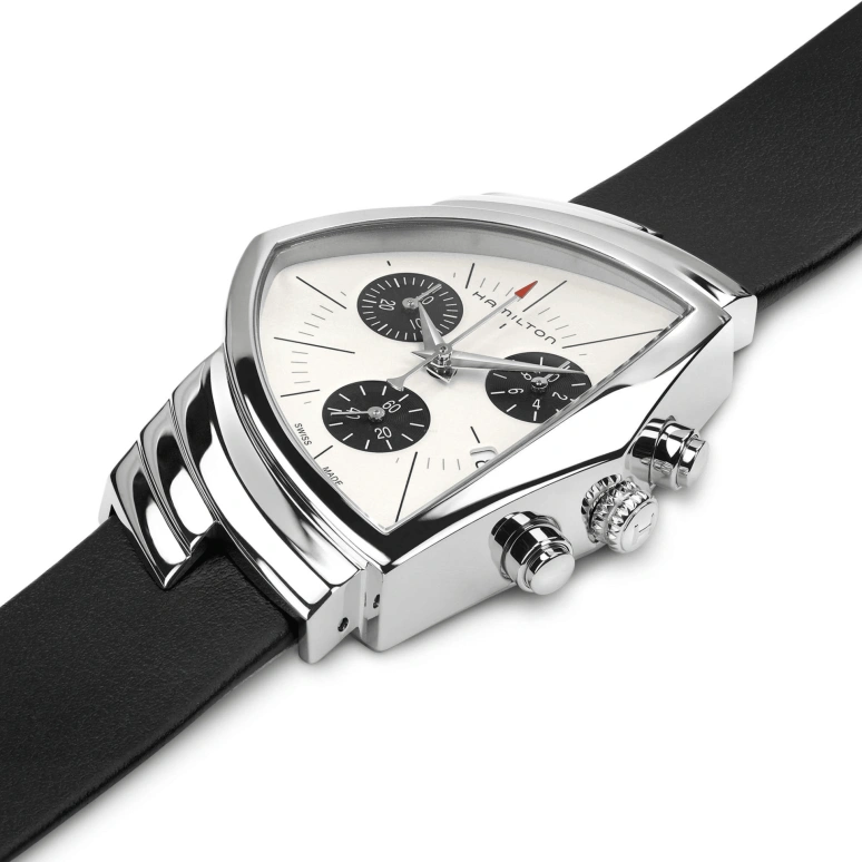 Hamilton,Ventura 32.30x50.30mm,32.30x50.30mm,Stainless Steel,Silver,Quartz,Chronograph,Day,H24432751