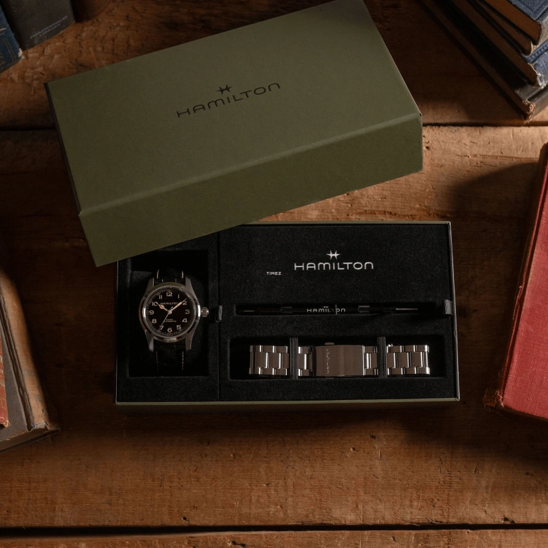 Hamilton,Khaki Field 42mm,42mm,Stainless Steel,Black,Automatic,80hours,In-house Caliber,H70605732