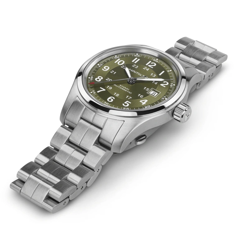 Hamilton,Khaki Field 42mm,42mm,Stainless Steel,Green,Automatic,Day,80hours,H70605160