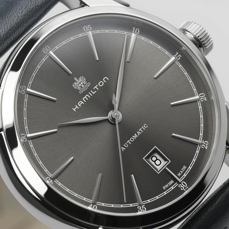 Hamilton,American Classic 42mm,42mm,Stainless Steel,Grey,Automatic,Day,80hours,H42415691