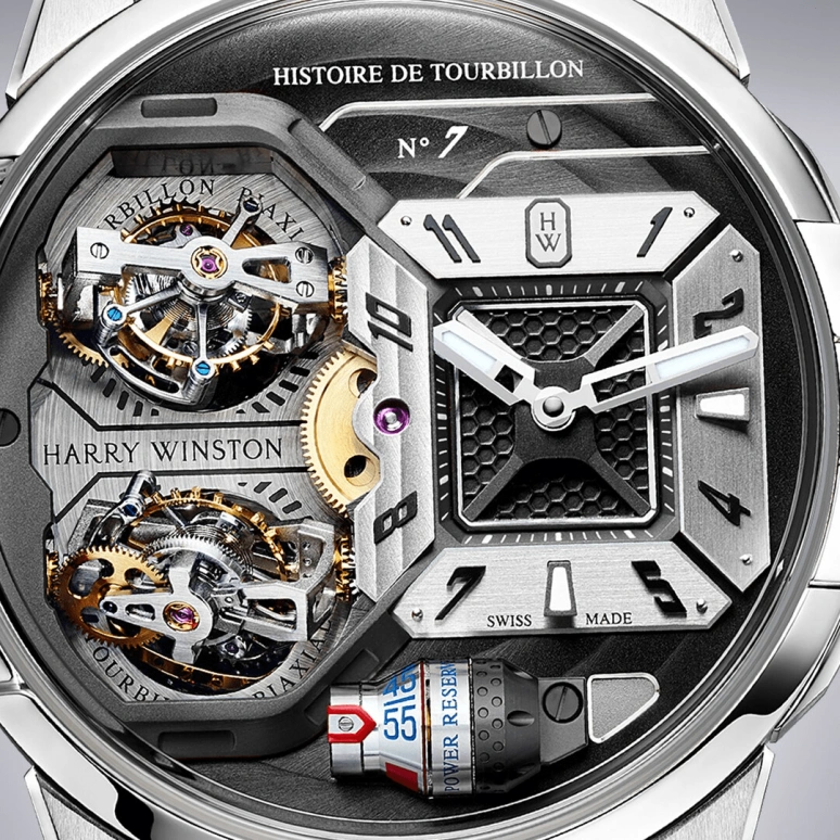 Harry Winston,Histoire de Tourbillon & Opus 50.9mm,50.9mm,Gold,White Gold,Handwound,In-house Caliber,Open,HCOMDT51WW001