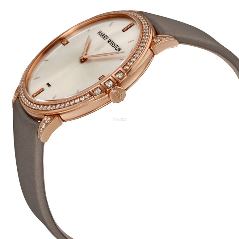 Harry Winston,Midnight 39mm,39mm,Rose Gold,Champagne,Quartz,Sapphire,Crystal Glass,Round,MIDQHM39RR002