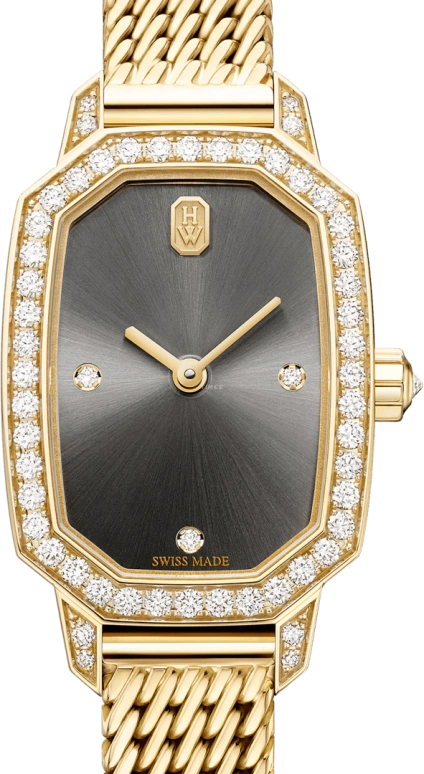 Harry Winston,Emerald 17.7x24mm,17.7x24mm,Yellow Gold,Gold,Quartz,In-house Caliber,Closed,EMEQHM18YY003