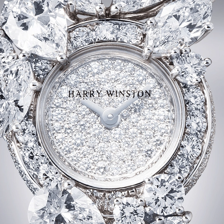 Harry Winston,High Jewelry Timepieces 18mm,18mm,Platinum,Quartz,In-house Caliber,Closed,HJTQHM18PP002