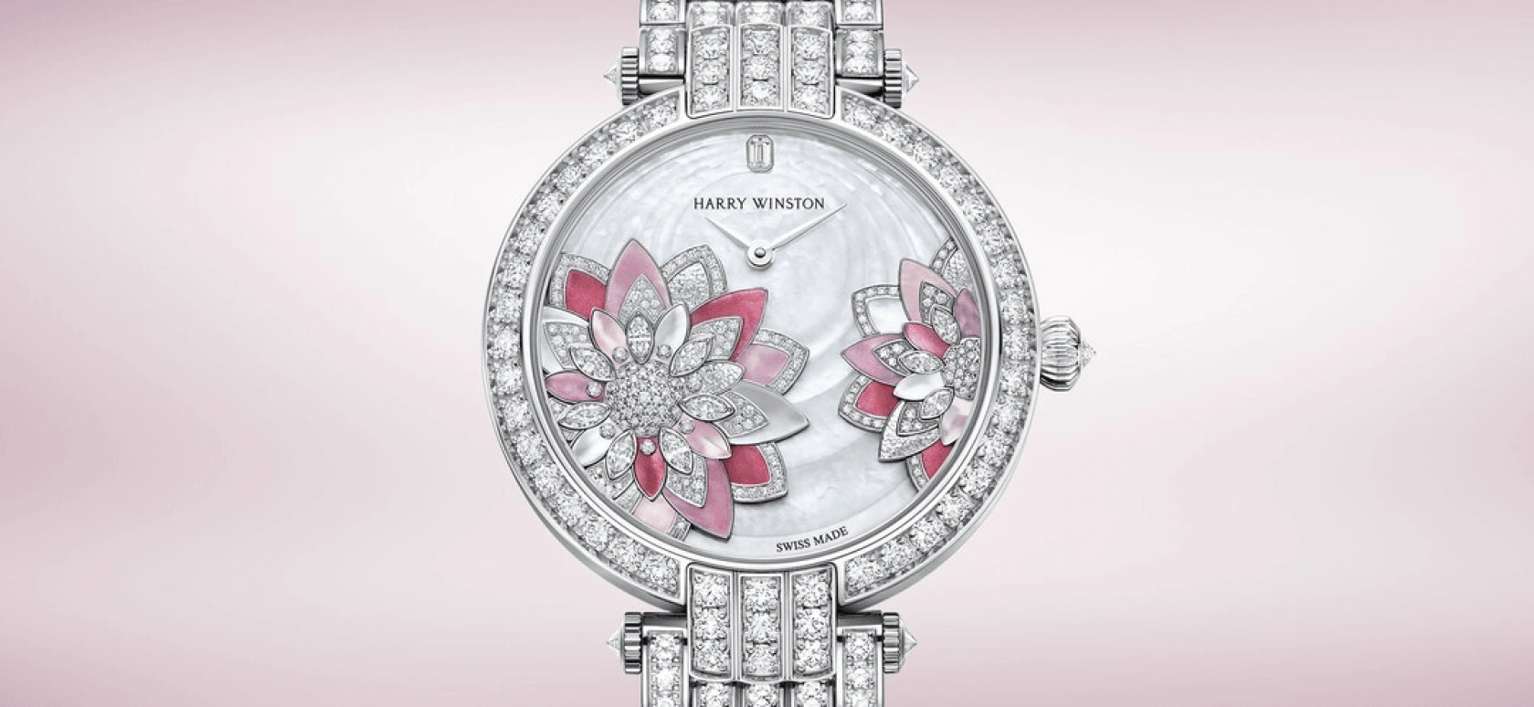 Harry Winston,The Premier 36mm,36mm,Gold,White Gold,White,Automatic,In-house Caliber,Mother of Pearl,PRNAHM36WW035