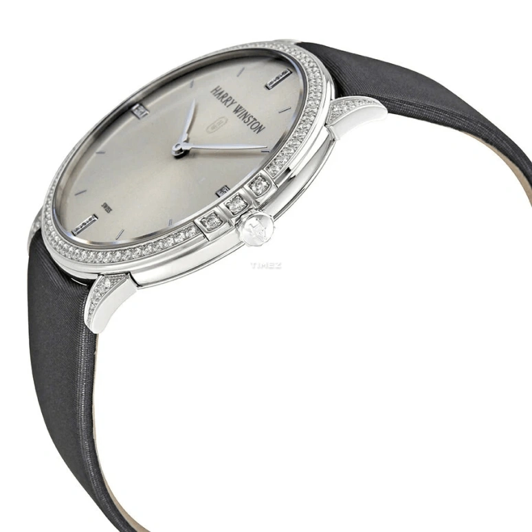 Harry Winston,Midnight 39mm,39mm,White Gold,Silver,Quartz,In-house Caliber,Sapphire,Crystal Glass,MIDQHM39WW002