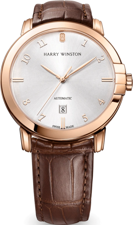 Harry Winston,Midnight 42.5mm,42.5mm,Rose Gold,Gold,Automatic,In-house Caliber,Open,MIDAHD42RR002