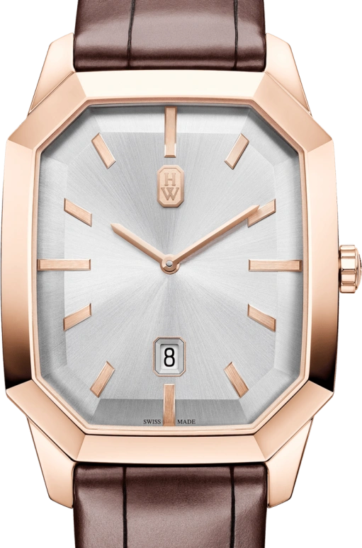 Harry Winston,Emerald 33.3x39.3mm,33.3x39.3mm,Rose Gold,Gold,Quartz,In-house Caliber,Opal,EMEQHD33RR001