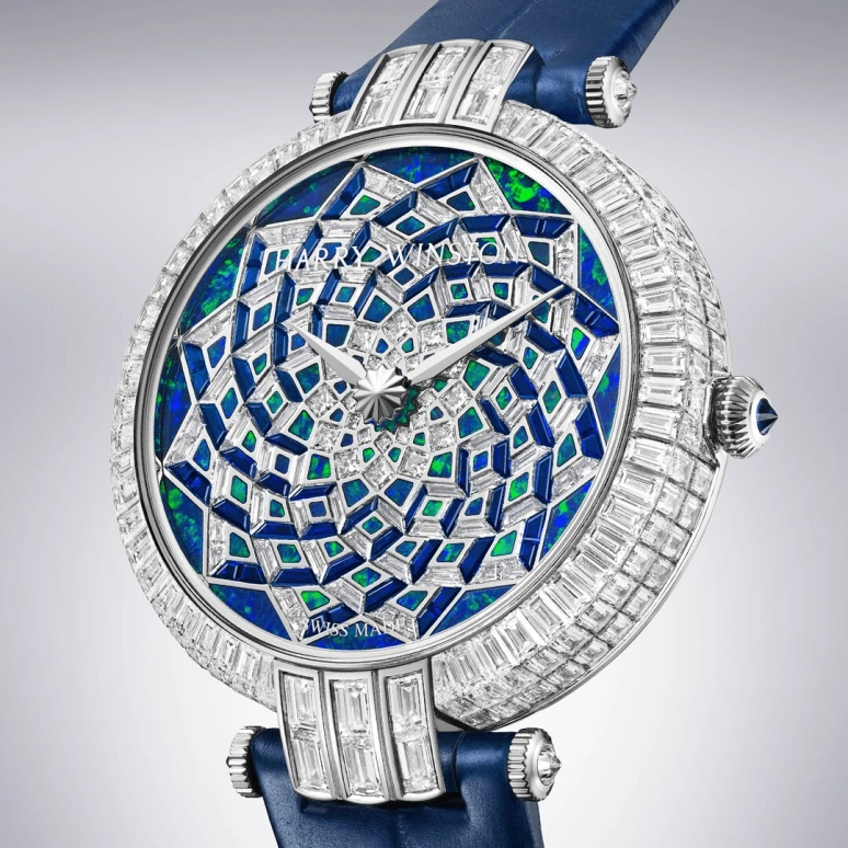 Harry Winston,High Jewelry Timepieces 36.4mm,36.4mm,Gold,White Gold,Automatic,In-house Caliber,Opal,PRNAHM36WW023