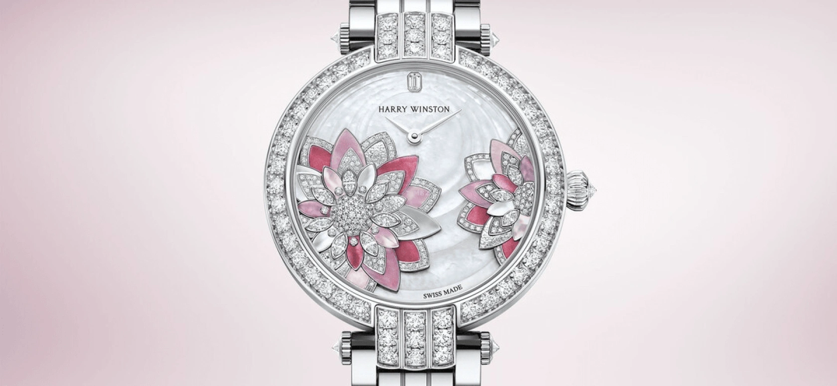 Harry Winston,The Premier 36mm,36mm,Gold,White Gold,White,Automatic,In-house Caliber,Mother of Pearl,PRNAHM36WW034