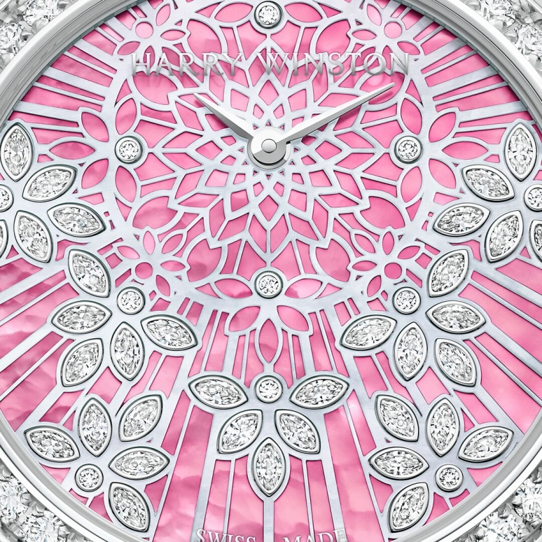 Harry Winston,The Premier 36mm,36mm,Gold,White Gold,Pink,Automatic,In-house Caliber,Mother of Pearl,PRNAHM36WW017