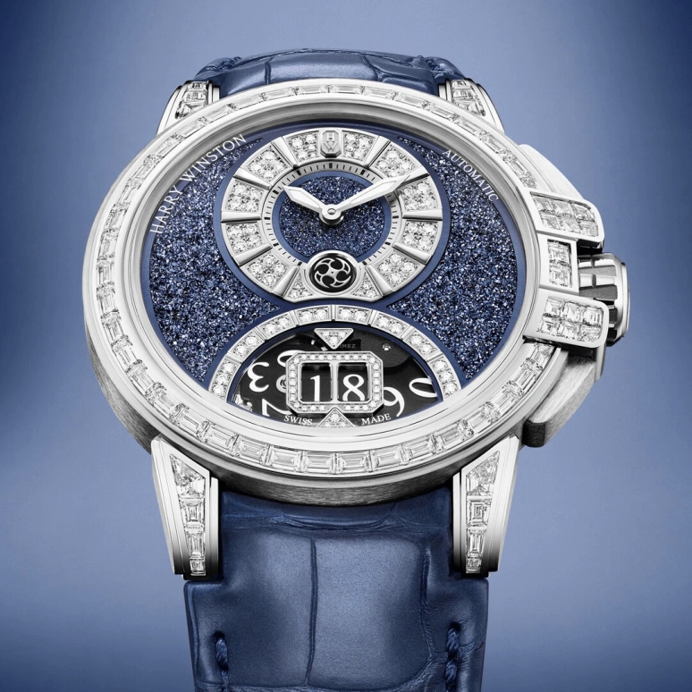 Harry Winston,The Ocean 42.2mm,42.2mm,Gold,White Gold,Automatic,In-house Caliber,Open,OCEABD42WW003