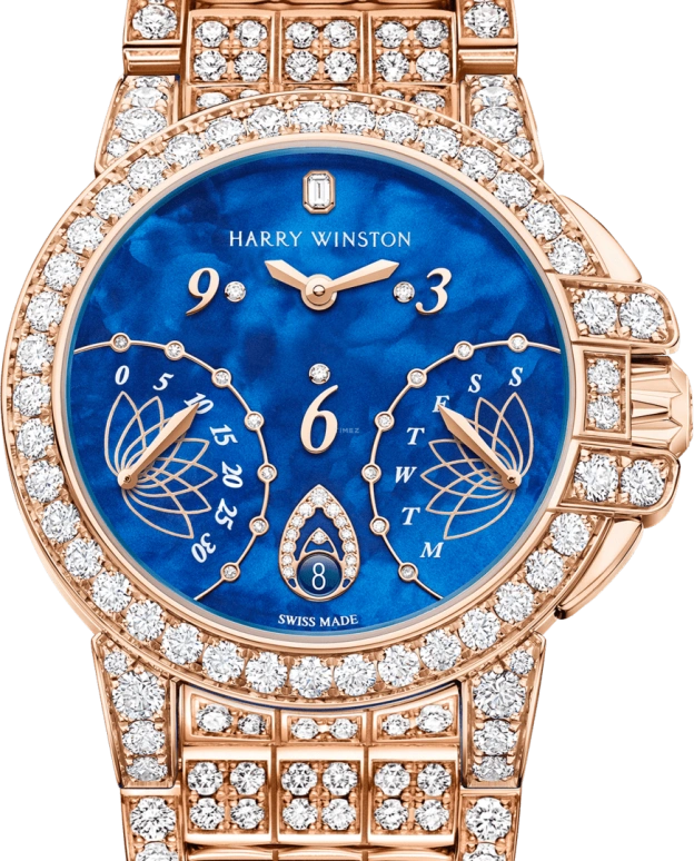 Harry Winston,The Ocean 36mm,36mm,Rose Gold,Gold,Blue,Automatic,In-house Caliber,Mother of Pearl,OCEABI36RR035