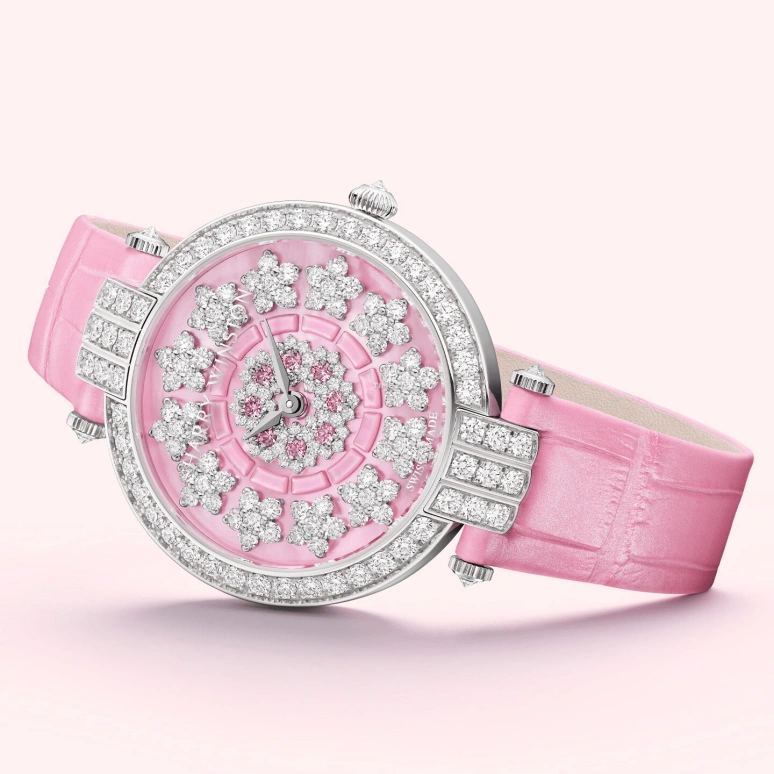 Harry Winston,The Premier 36mm,36mm,White Gold,Pink,Automatic,In-house Caliber,Sapphire,PRNAHM36WW048