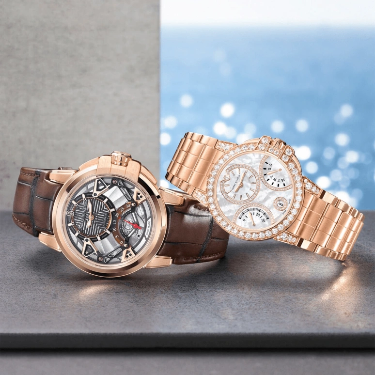 Harry Winston,The Ocean 36mm,36mm,Rose Gold,Gold,White,Automatic,In-house Caliber,Mother of Pearl,OCEABI36RR037