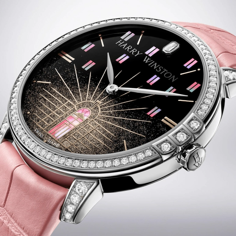 Harry Winston,Midnight 39mm,39mm,Gold,White Gold,Natural,Automatic,In-house Caliber,Mother of Pearl,MIDAHM39SET001