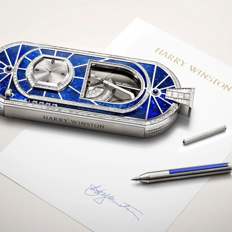 Harry Winston,High Jewelry Timepieces 187.6x75.7mm,187.6x75.7mm,Zalium,Opal,Gold,Quartz,In-house Caliber,Opal,HJTQHM00WW005