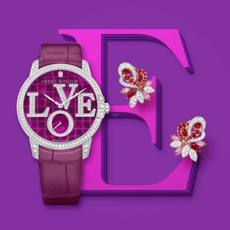 Harry Winston,Midnight 36mm,36mm,Gold,White Gold,Purple,Automatic,In-house Caliber,Mother of Pearl,MIDASS36WW006