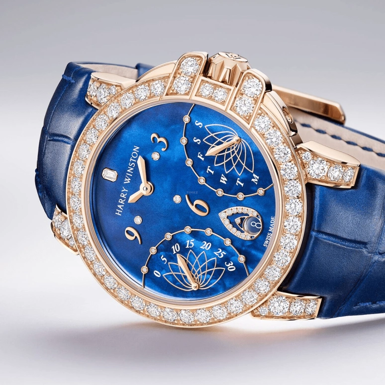 Harry Winston,The Ocean 36mm,36mm,Rose Gold,Gold,Blue,Automatic,In-house Caliber,Mother of Pearl,OCEABI36RR033