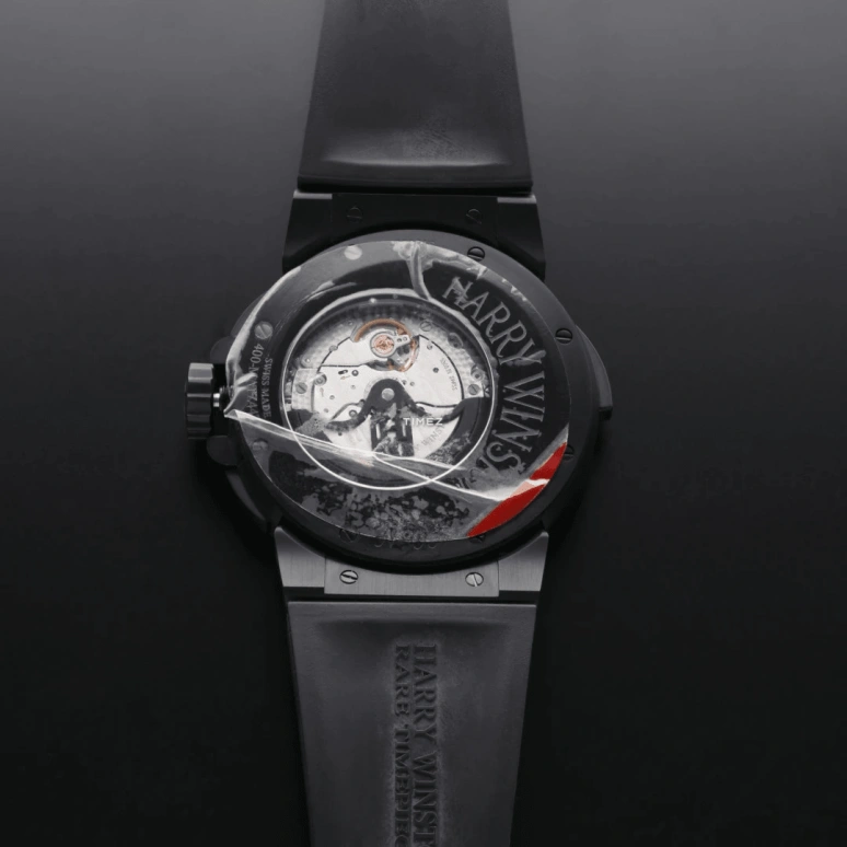 Harry Winston,The Ocean 44mm,44mm,Zalium,Black,Blue,Automatic,Power Reserve Indicator,Dule Time,Day / Night Indication,OCEATZ44ZZ007