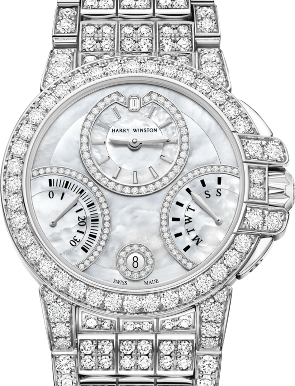 Harry Winston,The Ocean 36mm,36mm,Gold,White Gold,White,Automatic,In-house Caliber,Mother of Pearl,OCEABI36WW062