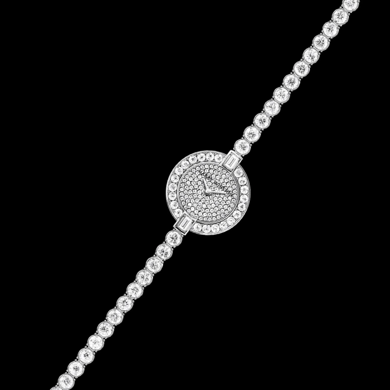 Harry Winston,High Jewelry Timepieces 23.5mm,23.5mm,Platinum,Quartz,In-house Caliber,Closed,HJTQHM23PP001