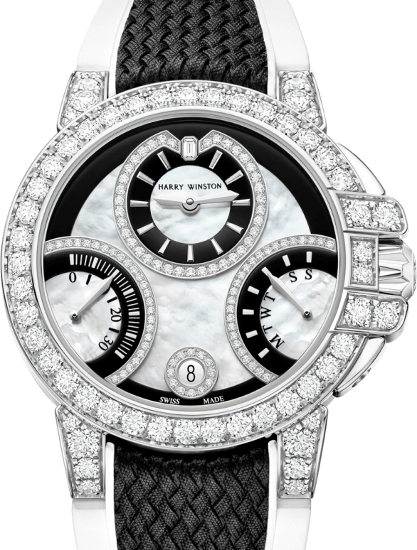 Harry Winston,The Ocean 36mm,36mm,Gold,White Gold,White,Automatic,In-house Caliber,Mother of Pearl,OCEABI36WW059